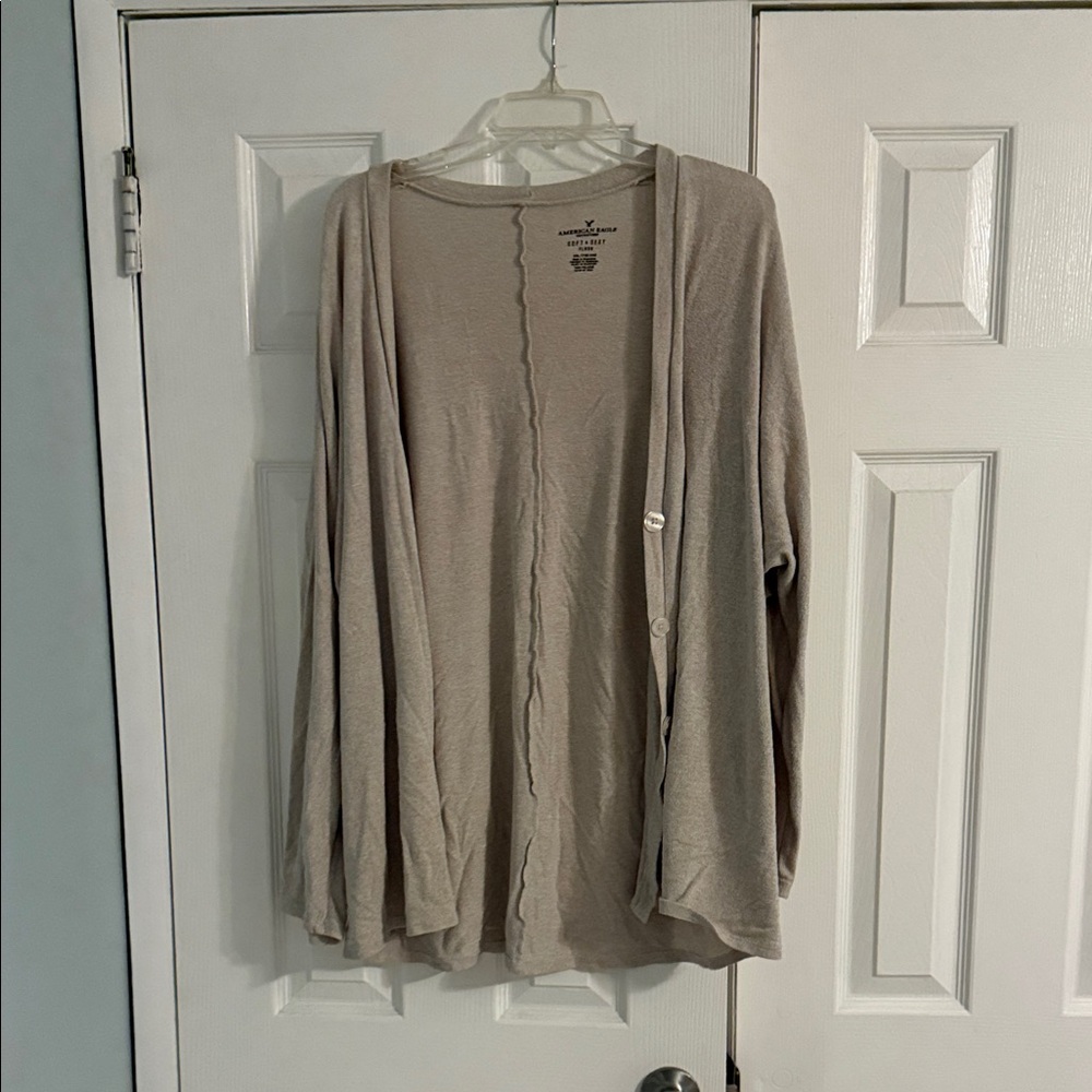 American Eagle Outfitters Beige Plush Top